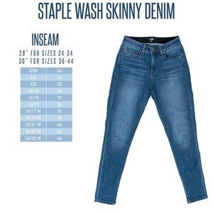 Lularoe Skinny Jeans | Staple | Size 40 / 20W | Medium Indigo More Fading